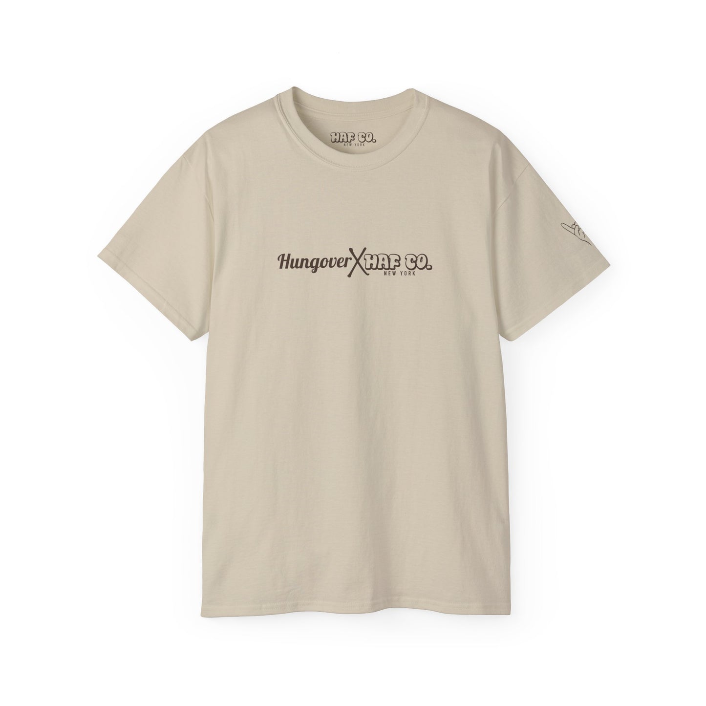 Hungover X HAF Co. NY T-shirt With Back Print