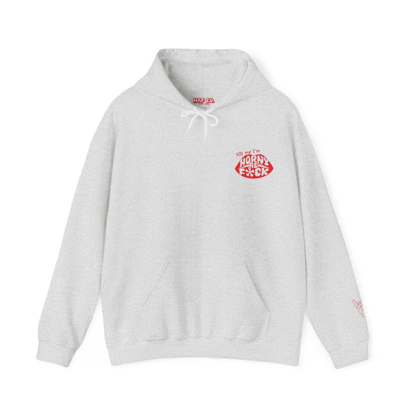 Kiss Me I’m Horny As F*ck Lips Hoodie