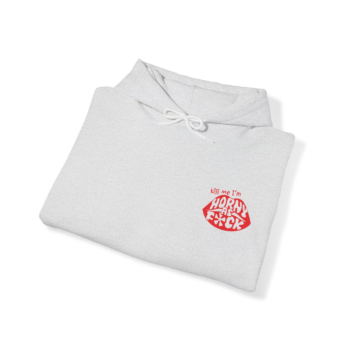 Kiss Me I’m Horny As F*ck Lips Hoodie