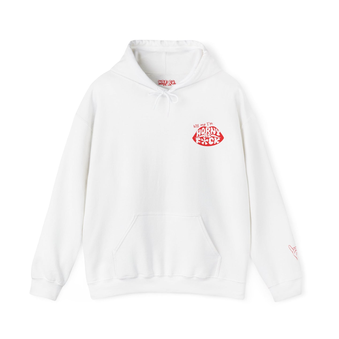 Kiss Me I’m Horny As F*ck Lips Hoodie