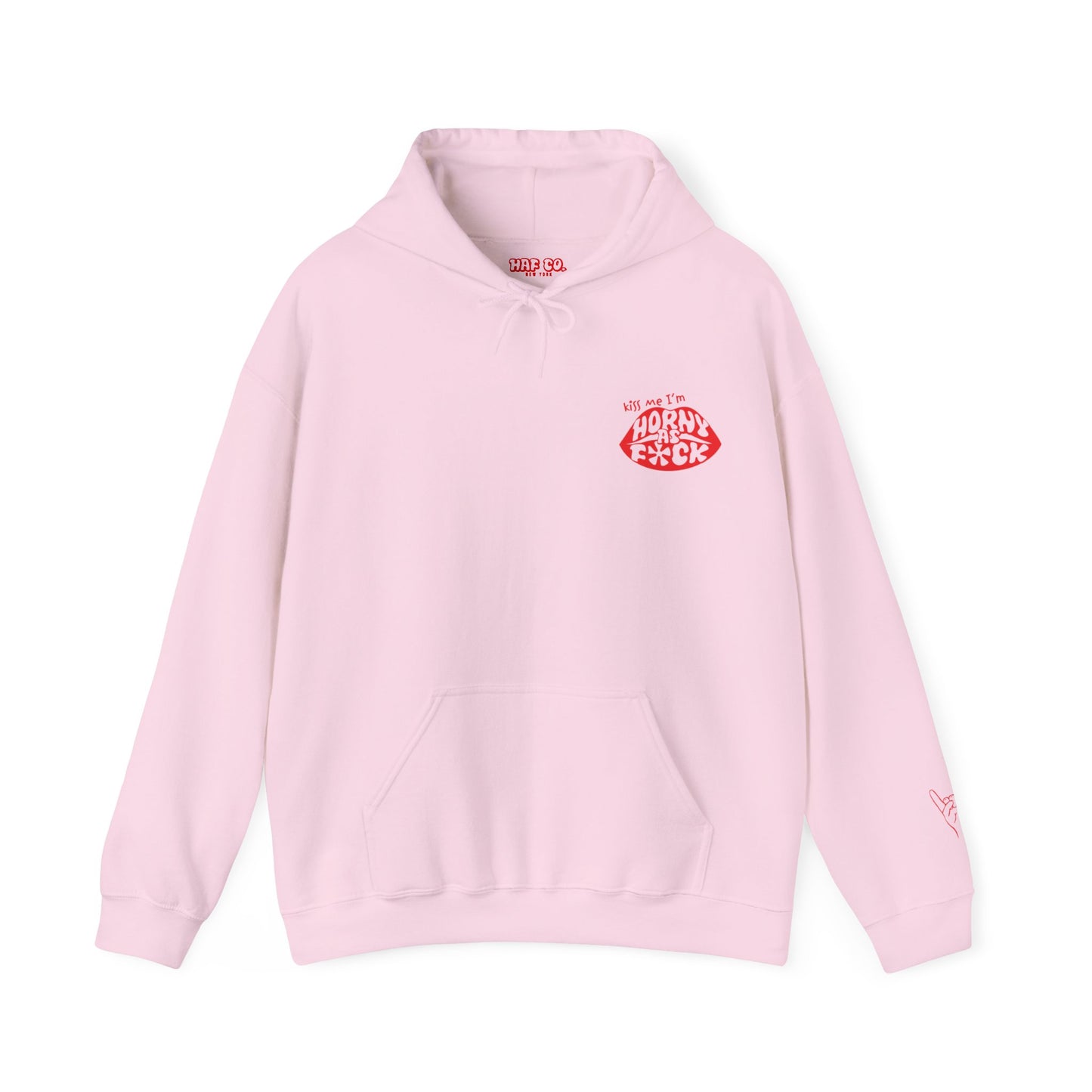 Kiss Me I’m Horny As F*ck Lips Hoodie
