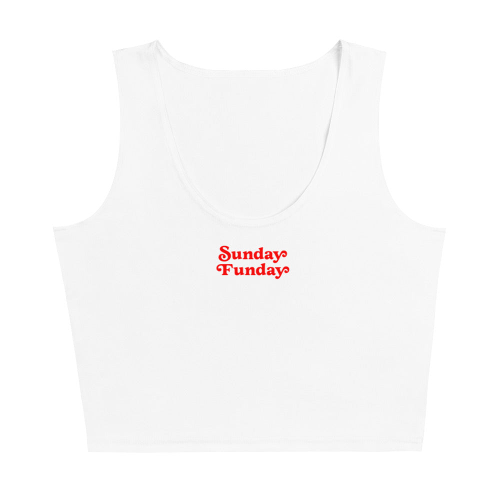 Sunday Funday Cropped Tank