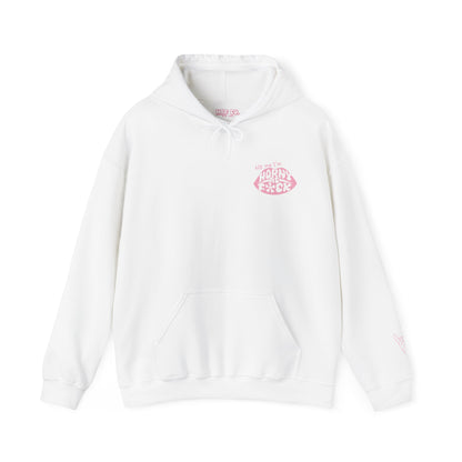 Kiss Me I'm Horny As F*ck Light Pink Lips Hoodie