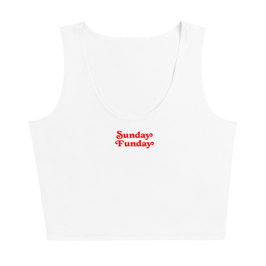 Sunday Funday Cropped Tank