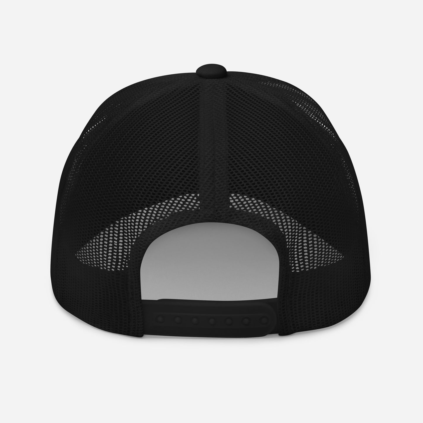 Sunday Funday Mid Profile Trucker Hat White Outline