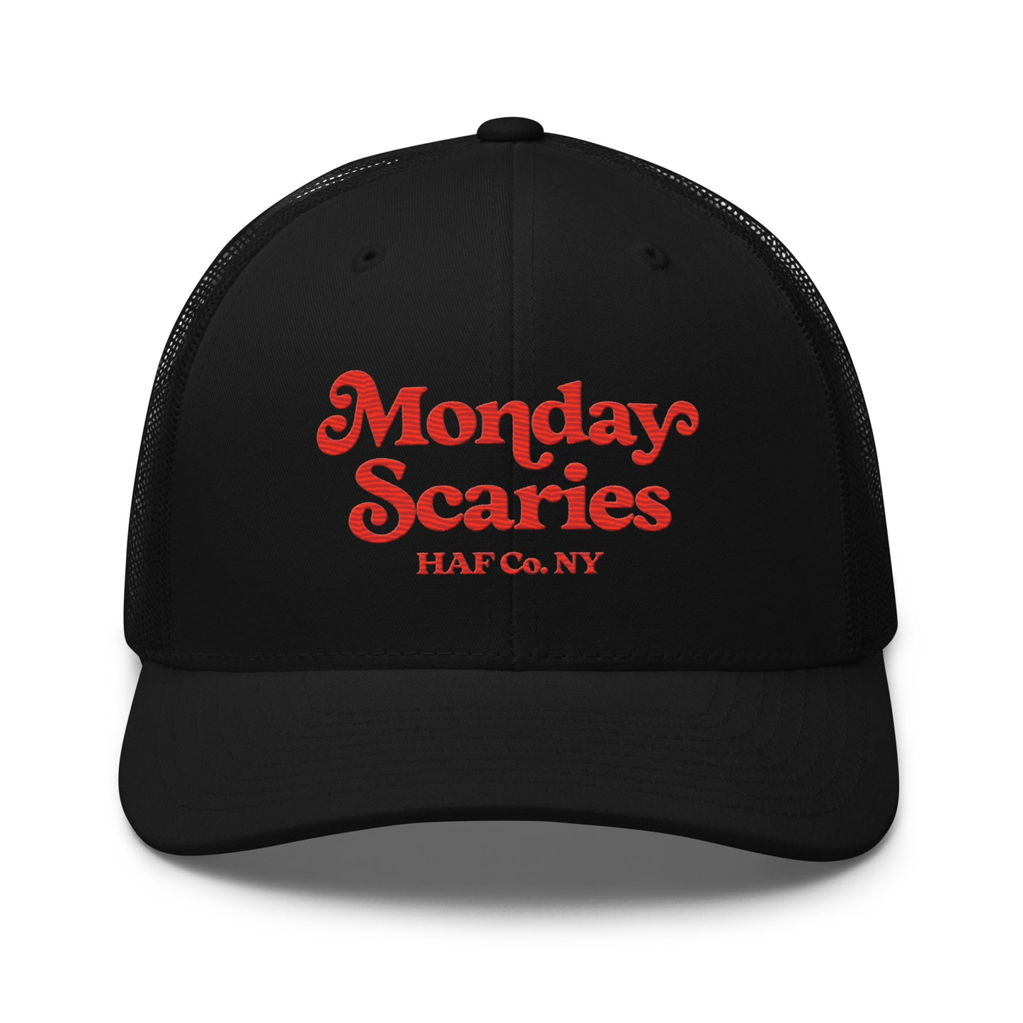 Monday Scaries Mid Profile Trucker Hat No Outline