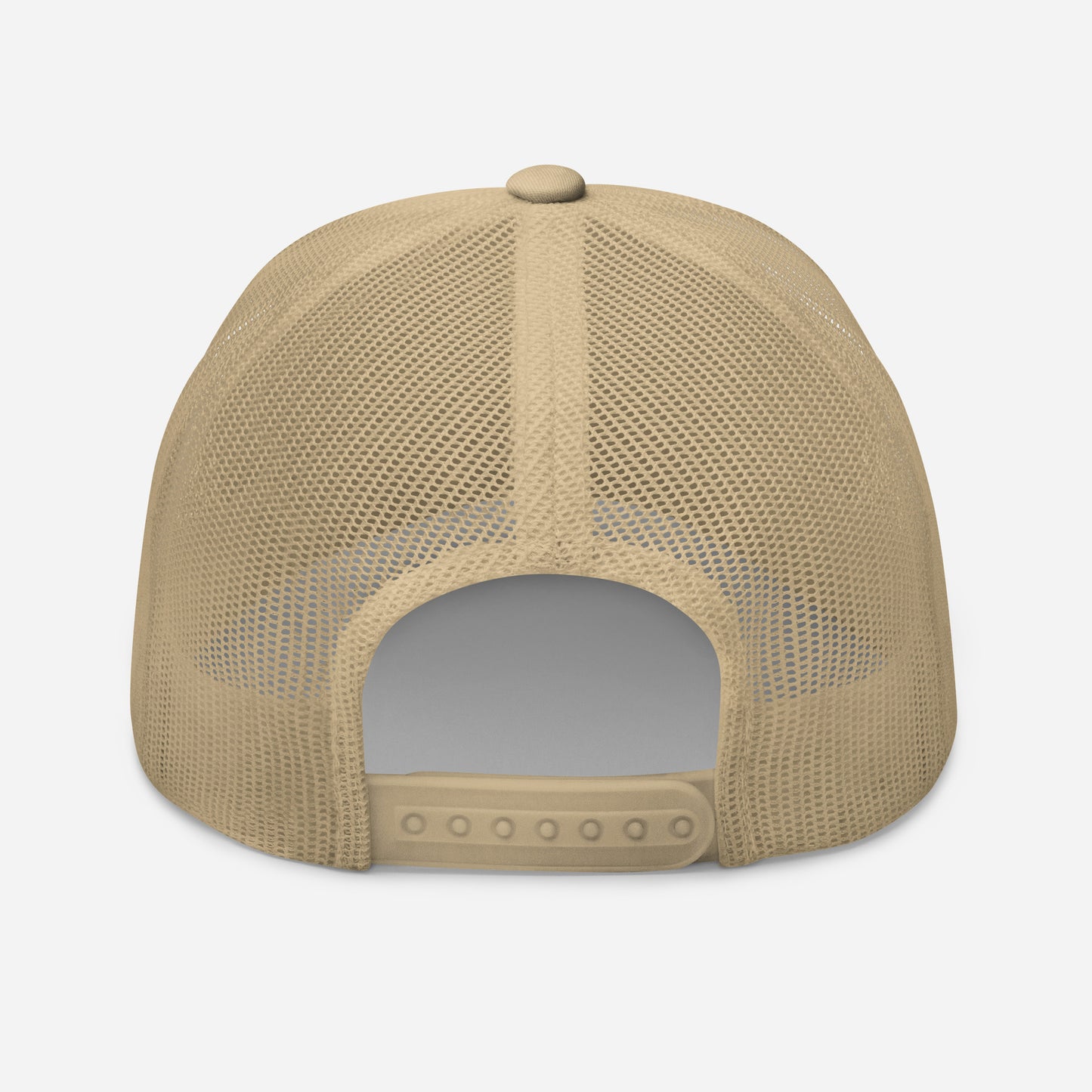 Sunday Funday Mid Profile Trucker Hat White Outline