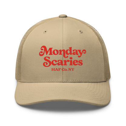 Monday Scaries Mid Profile Trucker Hat No Outline