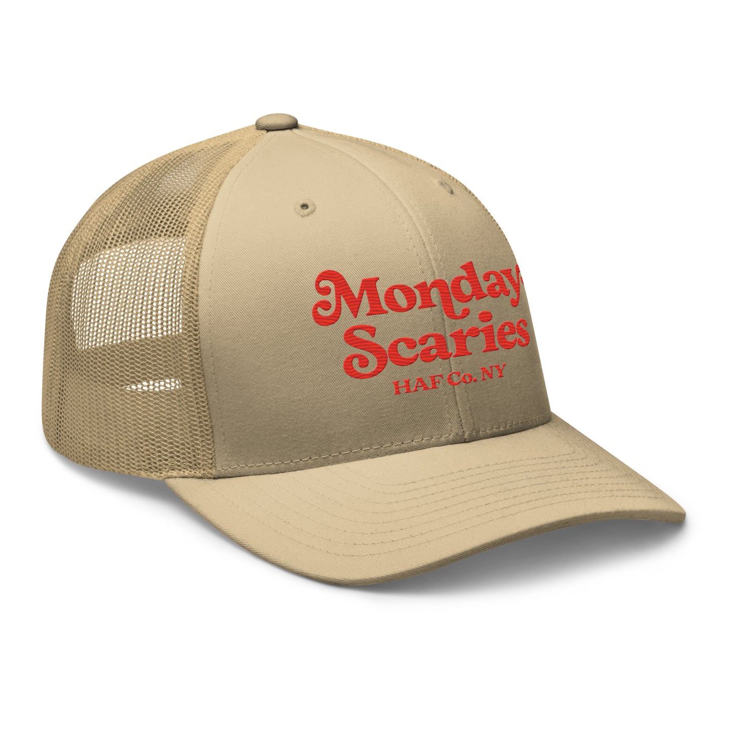 Monday Scaries Mid Profile Trucker Hat No Outline