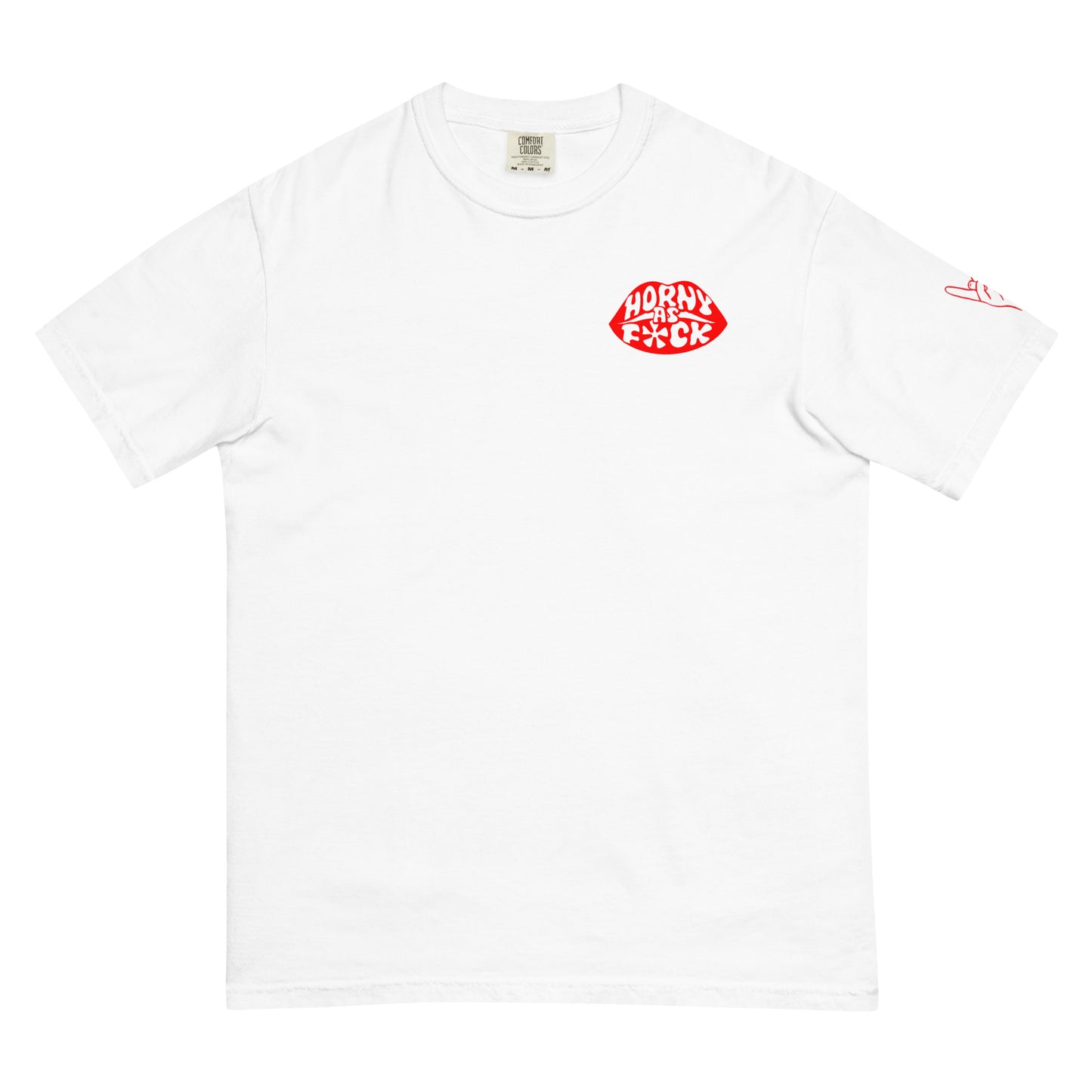Horny As Fuck Lips T Shirt Comfort Colors