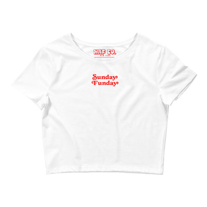 Sunday Funday Women’s Crop Tee